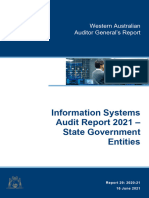 Report 29 - Information Systems Audit Report 2021 State Government Entities