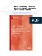 Microfintech Expanding Financial Inclusion With Cost Cutting Innovation 1St Edition Moro Visconti Full Chapter