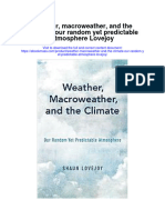 Weather Macroweather and The Climate Our Random Yet Predictable Atmosphere Lovejoy All Chapter