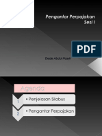 pengantar perpajakan