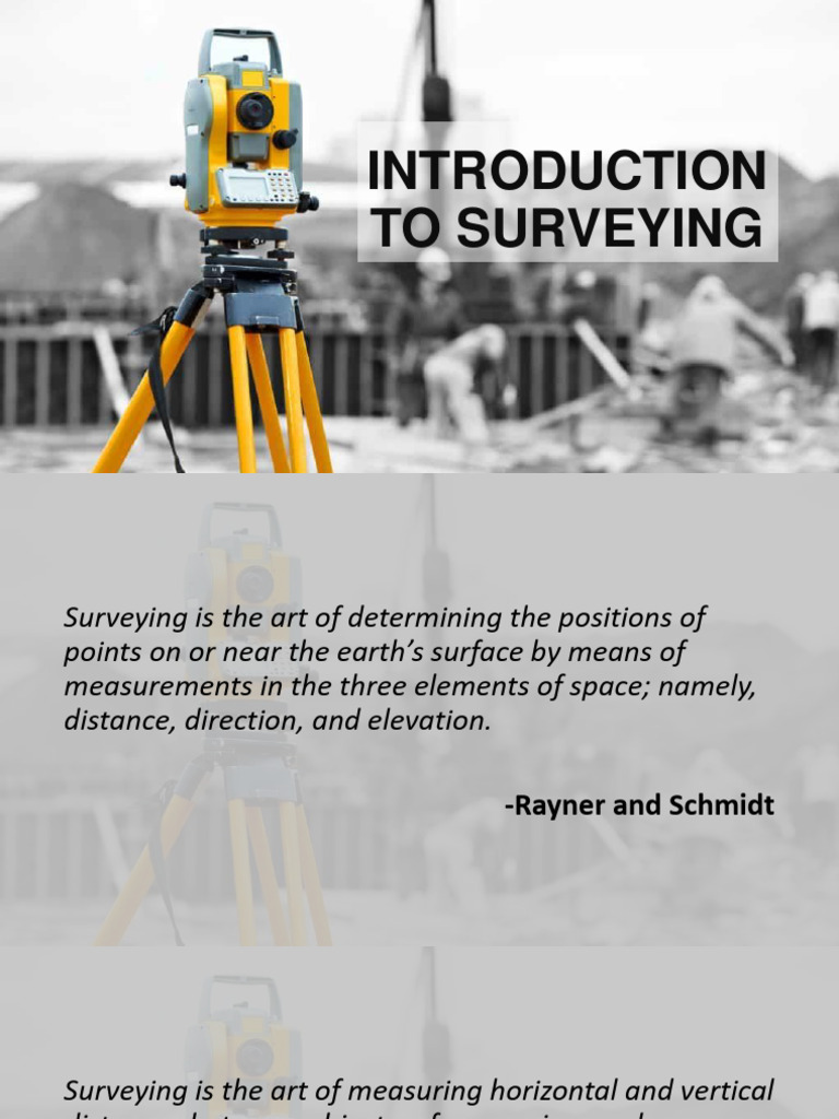 001.introduction To Surveying | PDF | Surveying | Accuracy And Precision