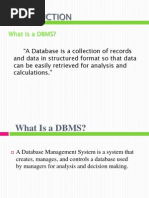 What Is A DBMS?