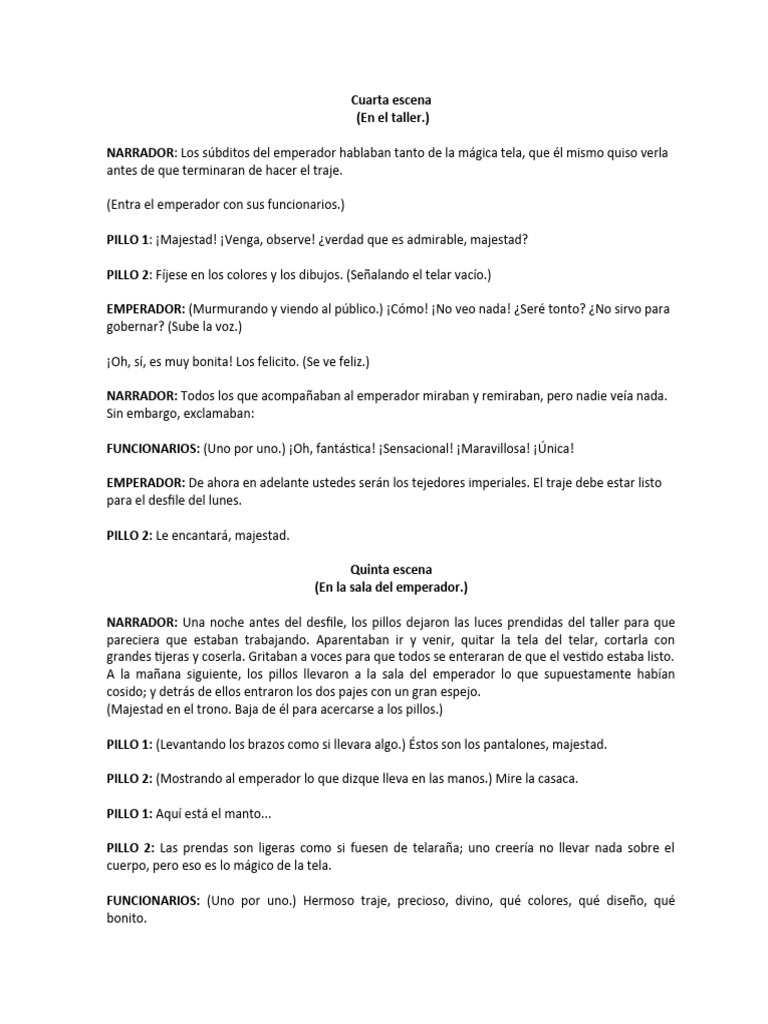 Texto para Teclear de Primaria Cuarta Escena | PDF