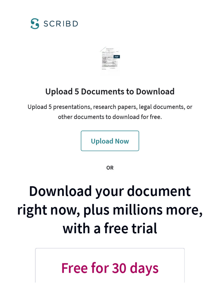 Upload Documents for Free Downloads | PDF