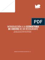 Introduccion A La Estructura de Costos de Un Restaurante PDF