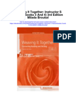 Weaving It Together Instructor S Manual Books 3 and 4 3Rd Edition Milada Broukal All Chapter