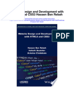 Website Design and Development With Html5 and Css3 Hassen Ben Rebah All Chapter