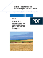 Download Extraction Techniques For Environmental Analysis John R Dean full chapter