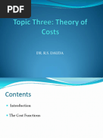 TopicThree-Theory of Costs-ECO 401