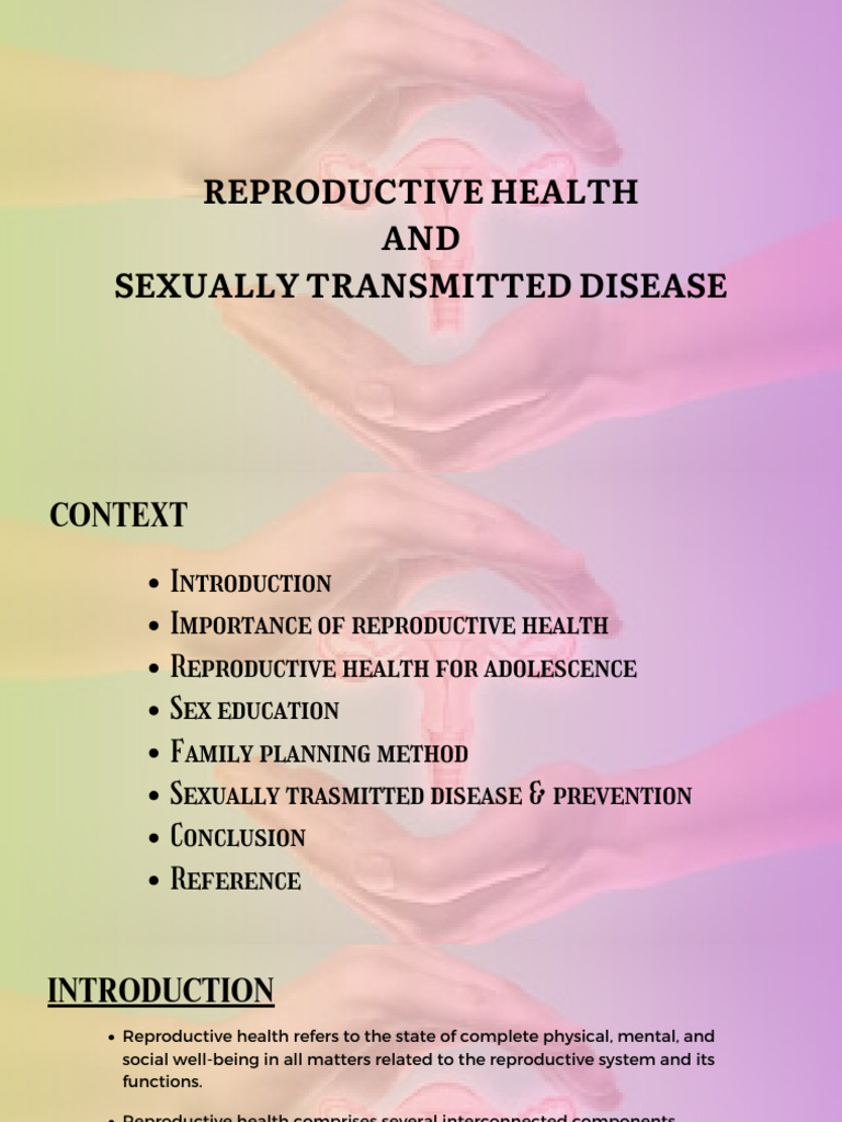 Reproductive Health and Sexually Trasmitted Disease | PDF | Sexually ...