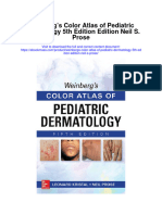 Weinbergs Color Atlas of Pediatric Dermatology 5Th Edition Edition Neil S Prose All Chapter