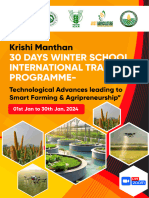 30 Day's Winter School Training Program - Just Agriculture & PDKV Akola