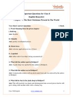 Important Questions Class 8 English Honeydew Chapter 1