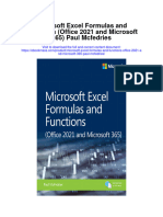 Microsoft Excel Formulas and Functions Office 2021 and Microsoft 365 Paul Mcfedries Full Chapter