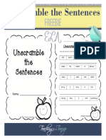 Unscramble-the-sentences-freebie