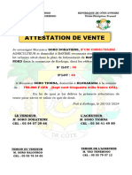 Attestation de Vente Dokatiene