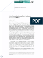 Public Communication as a Tool to Implement Environmental Policies