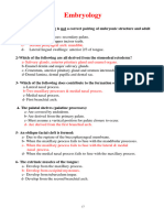 Embryology MCQ