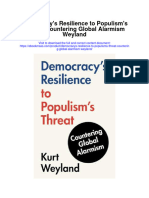 Democracys Resilience To Populisms Threat Countering Global Alarmism Weyland Full Chapter