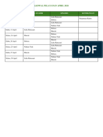 Jadwal April 2024