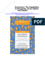 Wellbeing Economics The Capabilities Approach To Prosperity 1St Ed Edition Paul Dalziel All Chapter