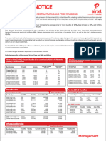 Important Notice Second Voice Data and SMS Restructuring and Price Revisions