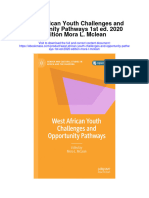 Download West African Youth Challenges And Opportunity Pathways 1St Ed 2020 Edition Mora L Mclean all chapter