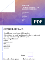 Types of Quadriliteral and Their Properties