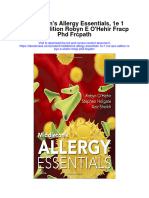 Middletons Allergy Essentials 1E 1 Har PSC Edition Robyn E Ohehir Fracp PHD Frcpath Full Chapter