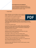 5 Pasos para Crear Un Análisis de Costo