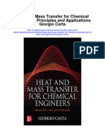 Heat and Mass Transfer For Chemical Engineers Principles and Applications Giorgio Carta Full Chapter
