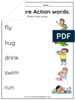 Verbs Worksheet PDF