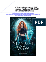 Download Midnight Vow A Paranormal Wolf Shifter Romance Wolves Of Midnight Book 1 Becky Moynihan full chapter