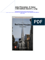 Real Estate Principles A Value Approach 6Th Edition David C Ling All Chapter