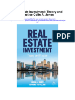 Real Estate Investment Theory and Practice Colin A Jones All Chapter