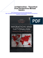 Download Migration And Nationalism Theoretical And Empirical Perspectives Michael Samers full chapter