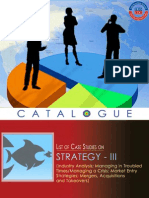 Case Studies in Strategy (Catalogue III)
