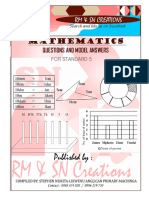 MATHEMATICS STD 5 Question and Model Answer