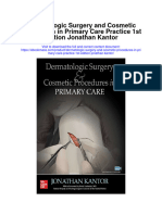 Dermatologic Surgery and Cosmetic Procedures in Primary Care Practice 1St Edition Jonathan Kantor Full Chapter