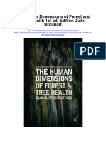 The Human Dimensions of Forest and Tree Health 1St Ed Edition Julie Urquhart Full Chapter