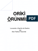 Livro - Oriki e rezas Orunmila Ifá - Traduzido