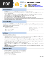 Shivesh SAP Resume