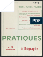 1979 CATACH 1979 Pratiques-Orthographe-N25