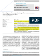 Devt of Comp STH of Pervious Concrete Using Flyash and SCBA