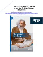 The Ideas of Karl Marx A Critical Introduction 1St Edition Stefano Petrucciani Full Chapter