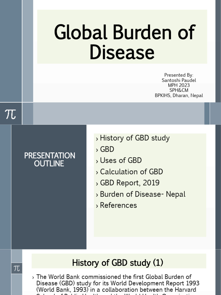 Global Burden of Disease | PDF | Non Communicable Disease | Medical ...