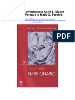 Desarrollo Embrionario Keith L Moore T V N Persaud Mark G Torchia Full Chapter