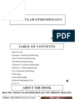 Molecular Epidemiology of Non Communicable Diseases