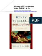 Henry Purcells Dido and Aeneas Second Edition Harris Full Chapter