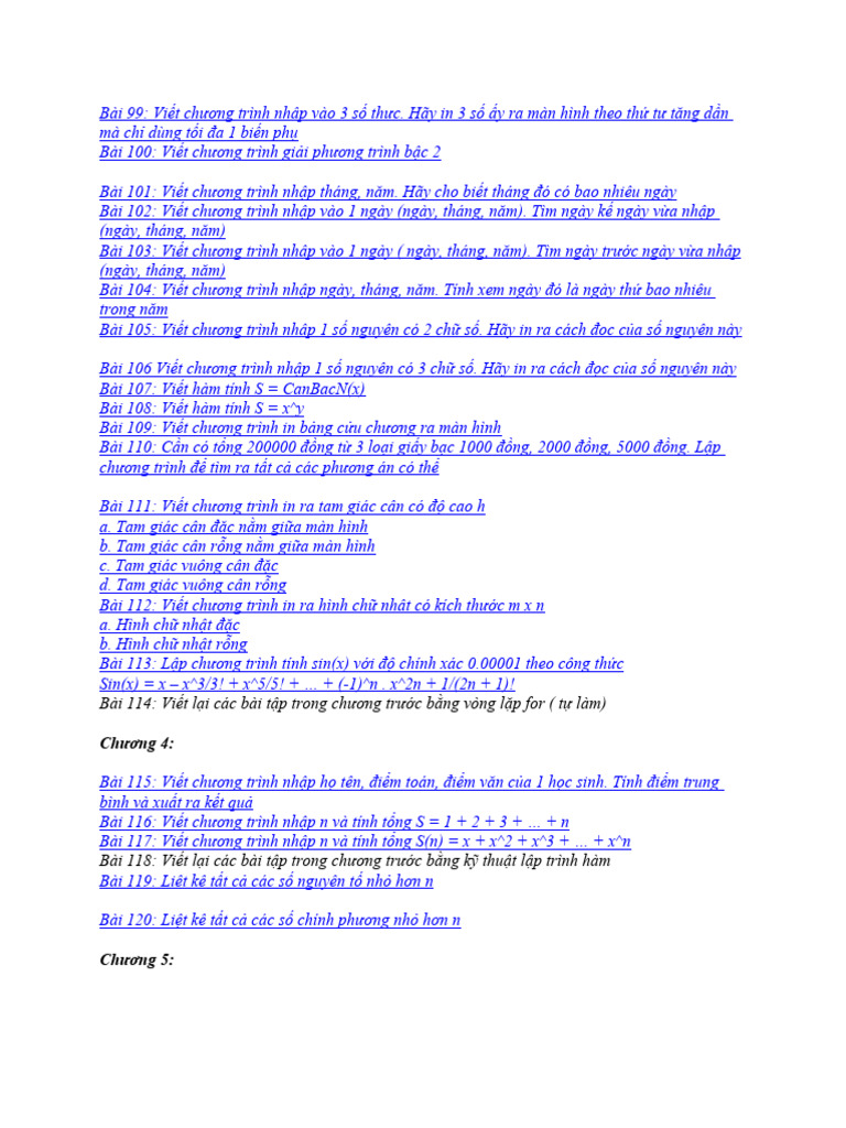 1000 bai tap lap trinh c c co loi giai pdf